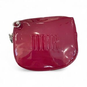 Dior Glossy Red Cosmetic Bag